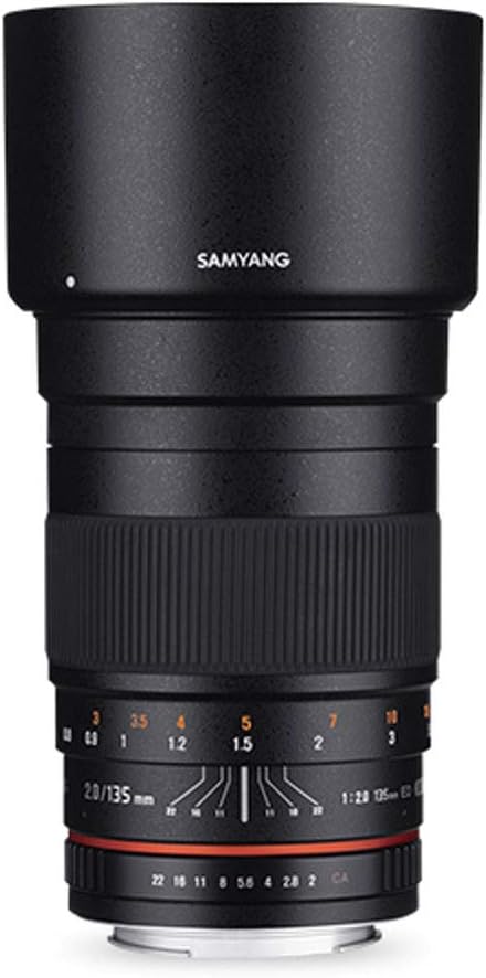 Samyang 135mm F2.0 für Pentax K – Vollformat und APS-C Teleobjektiv Festbrennweite für Pentax K-1 II