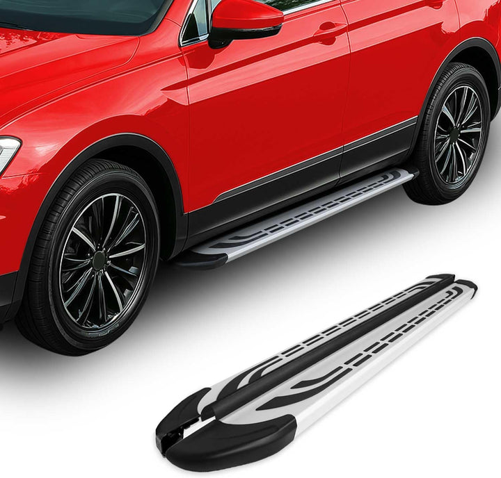 OMAC Trittbretter Seitenschweller Seitenschürze Kompatibel mit Kia Sorento FL II 2012-2015 | Silber