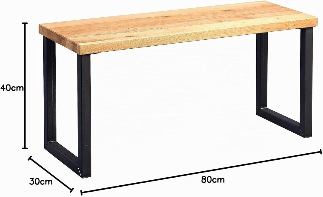 M2 Kollektion 802022 Sitzbank, Holz, wildeiche, 80 x 30 x 40 cm, 80 x 30 x 40 cm