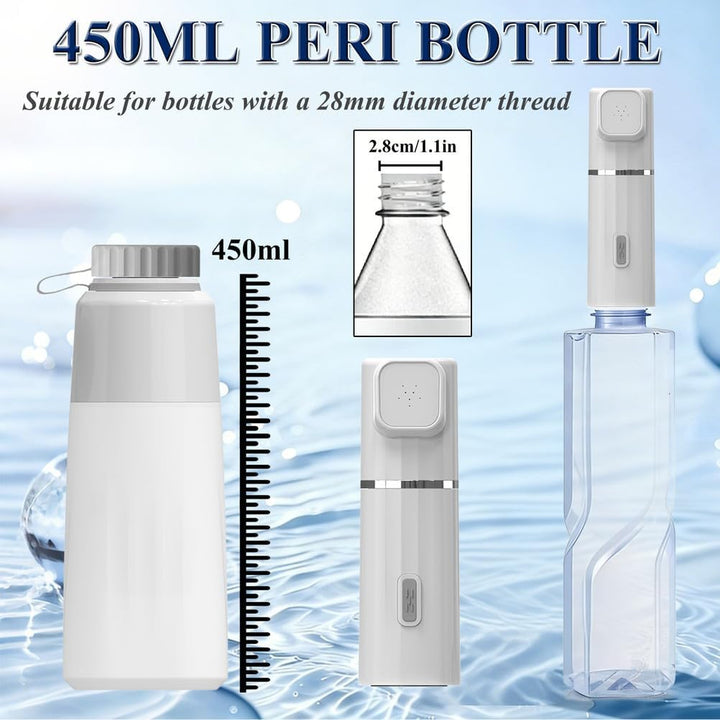 Elektrische Po Dusche,Portable Bidet Handbrause Mit 450Ml Peri Bottle,2 Druckmodi Tragbares Bidet Fü