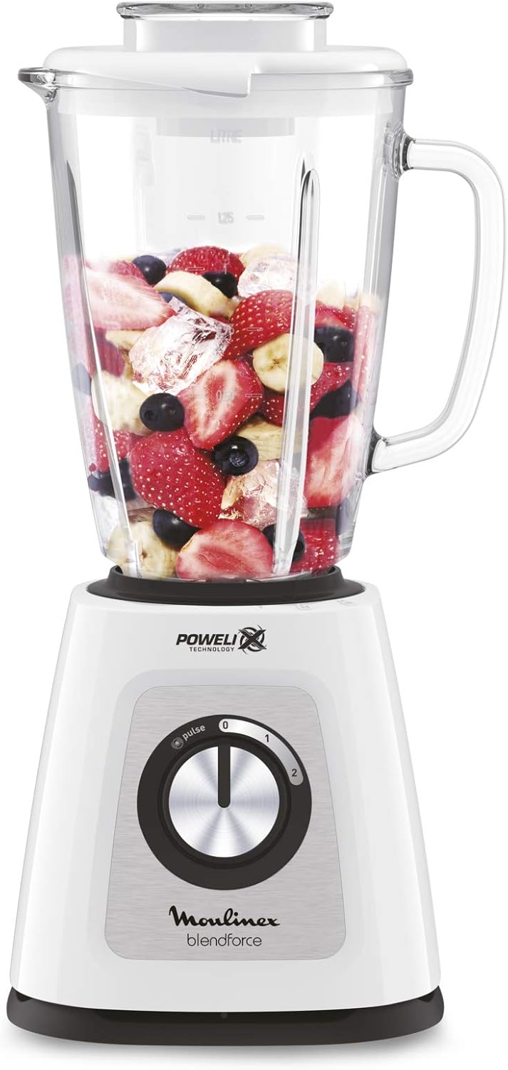 Moulinex LM4351 Blendforce 2 Elektrischer Mixer mit Powelix-Technologie, 800 W, 1,75 Liter, SmartLoc
