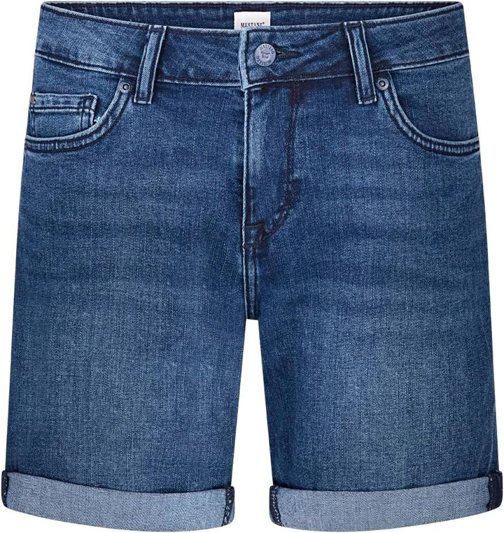 MUSTANG Damen Shorts Bermuda Kurze Jeans Hose Regular Jeansshorts Hotpants Basic Denim Stretch Baumw