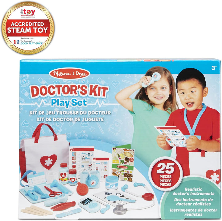 Melissa & Doug Gute Besserung Arzt-Spielset | Holzspielzeug | Rollenspielzeug | Montessori | Spielse