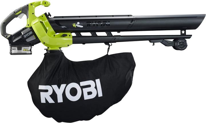 Ryobi Laubbläser für Staubsauger, 18 V, LithiumPlus Brushless – 1 Akku 5,0 Ah – 1 Schnellladegerät R