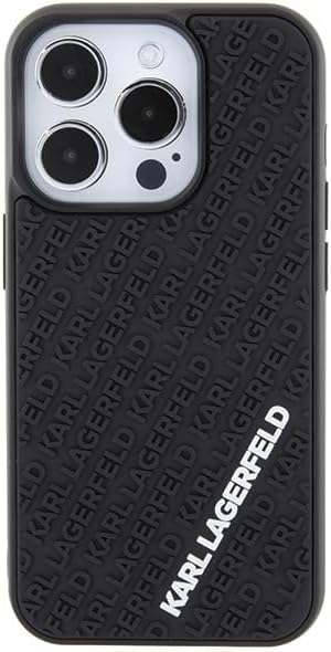 Karl Lagerfeld KLHCP15L3DMKRLK Hülle für iPhone 15 Pro 6.1" Schwarz hardcase 3D Rubber Multi Logo