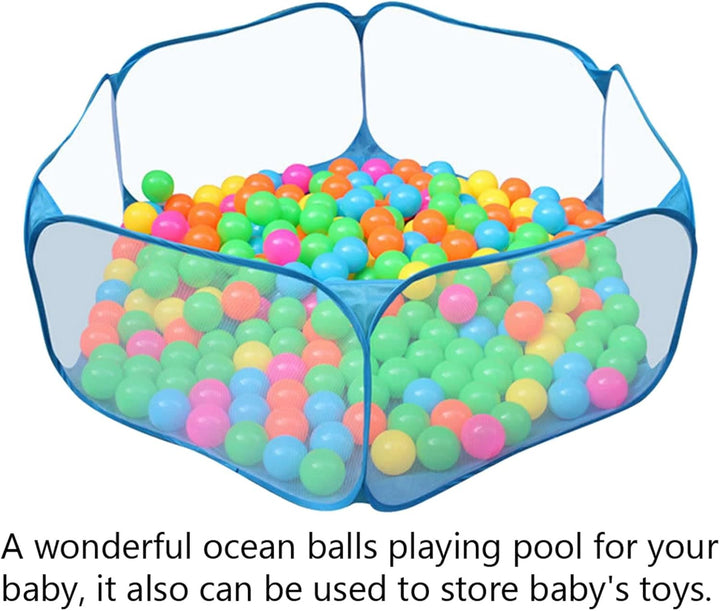 Ball Pit Pool Für Kinder Faltbares Spielzelt Mit 500 Ocean Bällen 120x120cm Leicht Aufbaubar Für Ind