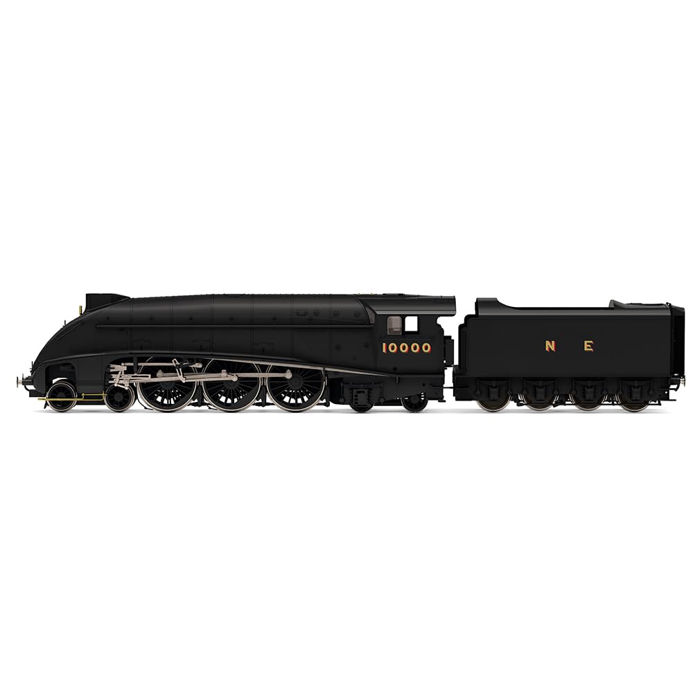 Hornby - R30124 LNER, W1-Klasse, „Hush Hush“ stromlinienförmig, 4-6-4, 10000 – Dampflokomotiven der