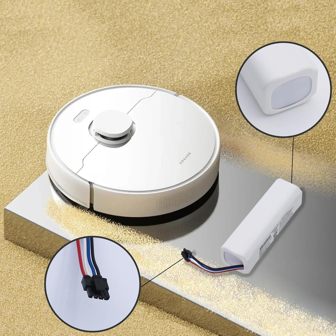 Geoviizon 14,4 V 5200 mAh Akku Kompatibel mit Dreame F9/D9/D9 Pro/D9 Max/L10 Pro Roboterstaubsauger