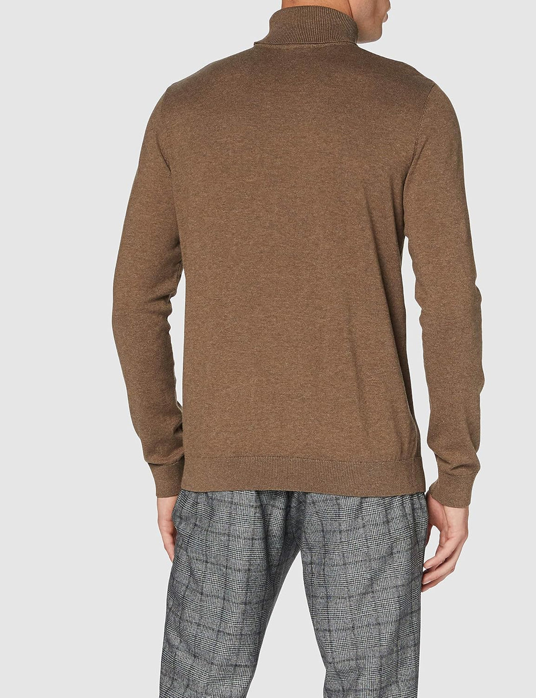 SELECTED HOMME Male Pullover Langarm Rollkragen S Braun (Teak/Melange), S Braun (Teak/Melange)