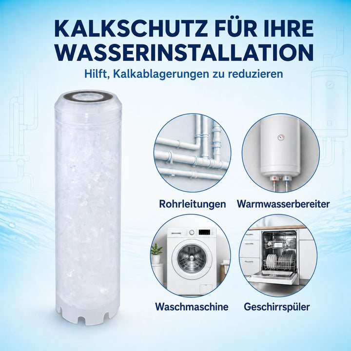 Bbagua Kartusche aus Polyphosphat, verschiedene Materialien, Weiss, 25,4 cm