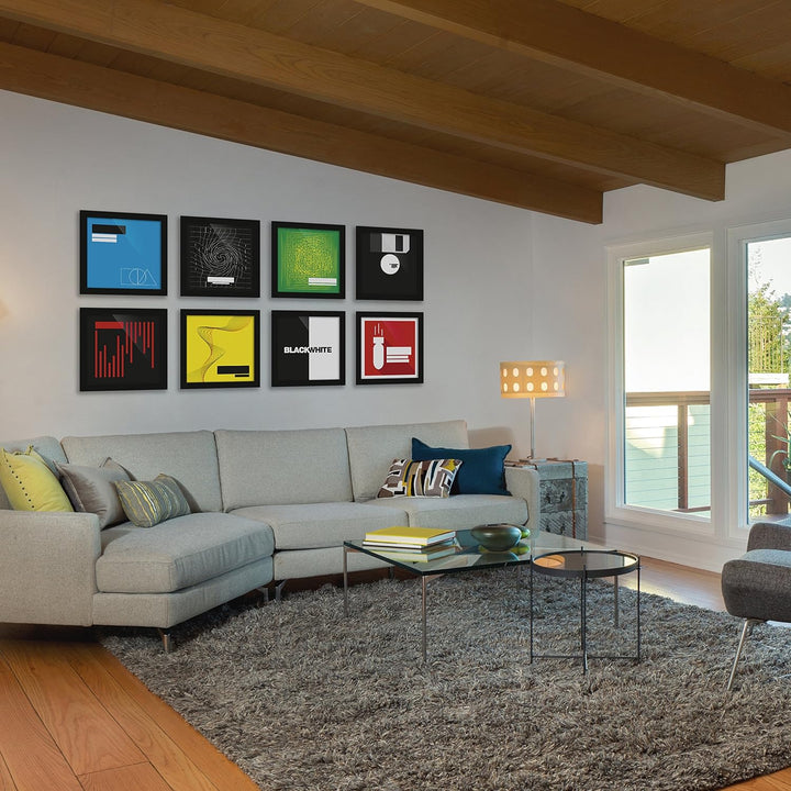 Glorious Vinyl Frame Set Black - 3x Vinyl Cover Rahmen für 12" Platten, einfaches Anbringen und Aust