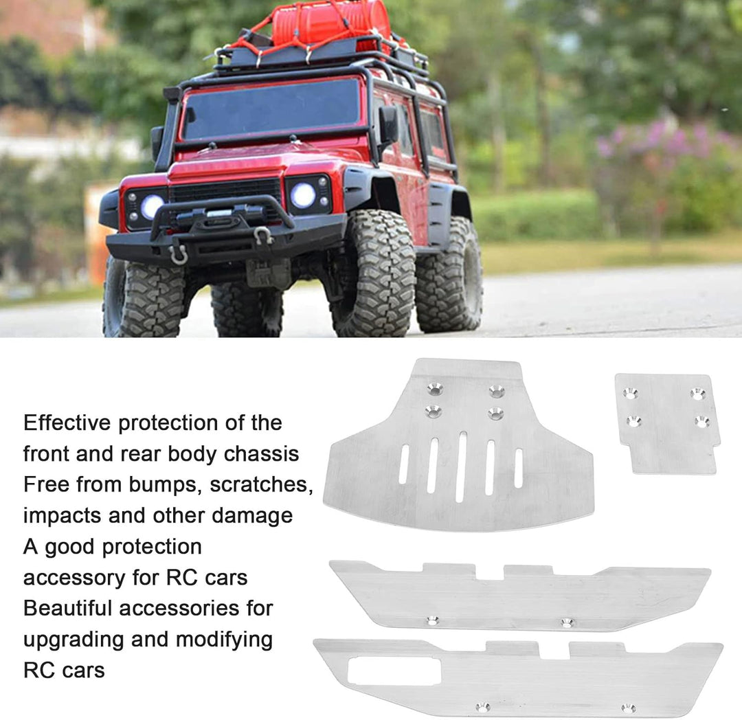 RC Chassis Protector Armor, Edelstahl Chassis Armor für Traxxas Slash 2WD 1/10 RC Car Upgrade Teile