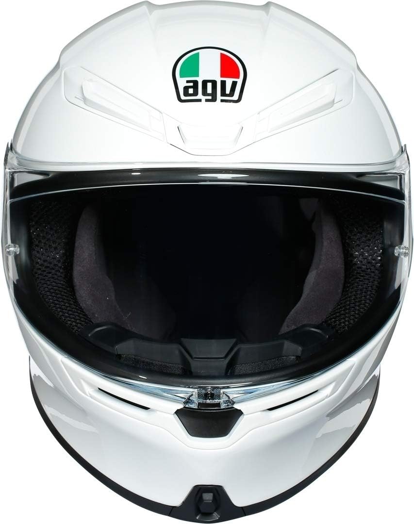 AGV Herren K6 Motorrad Helm XXL Weiss, XXL Weiss