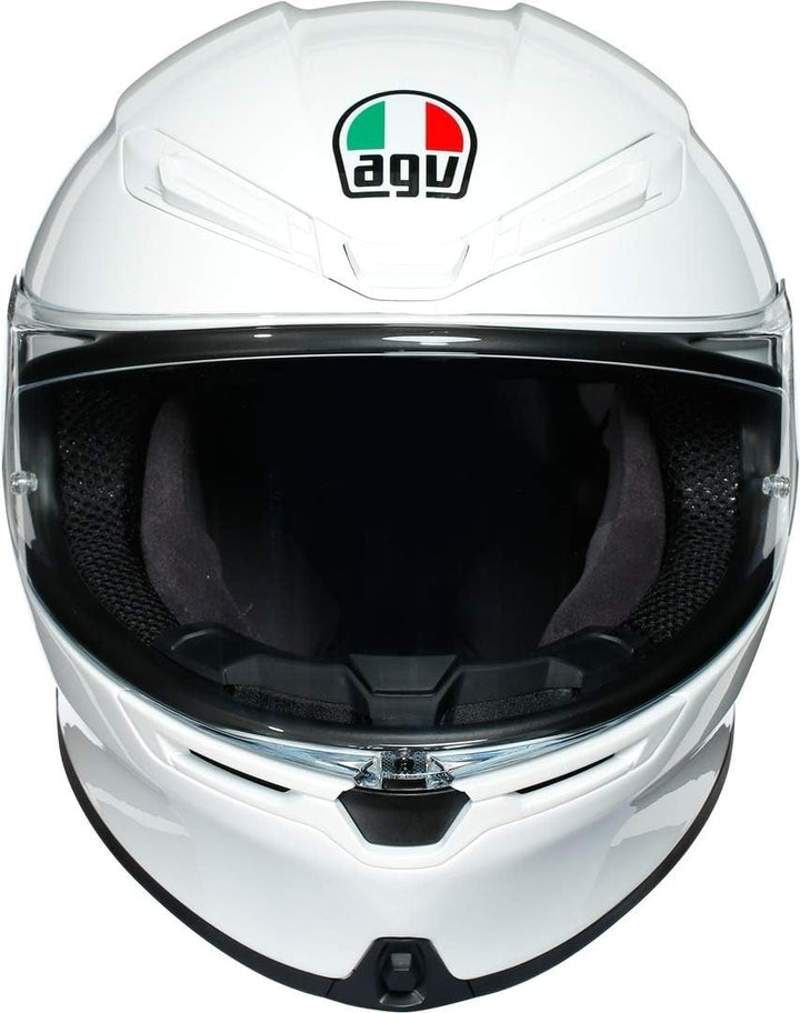 AGV Herren K6 Motorrad Helm XXL Weiss, XXL Weiss