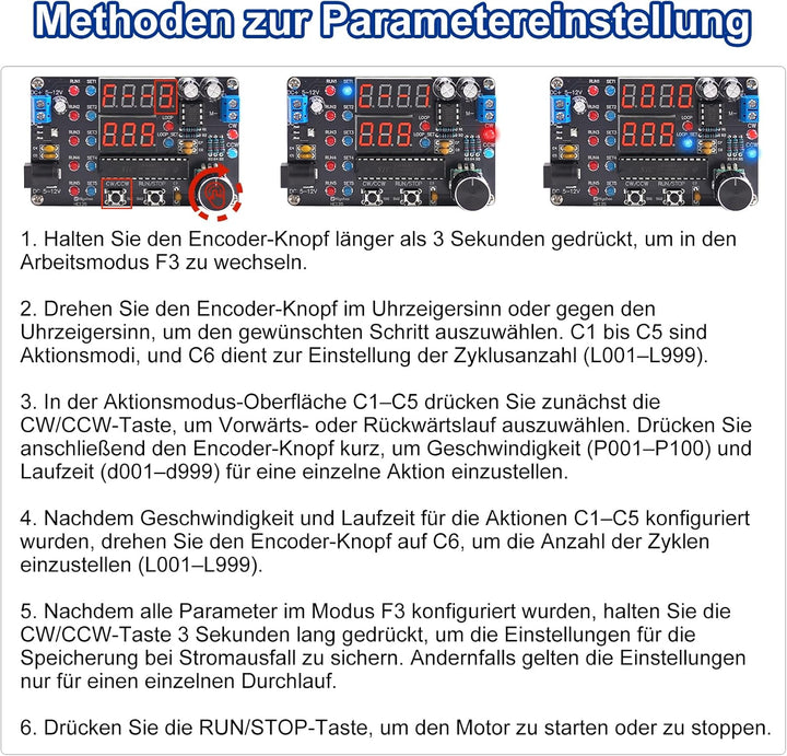 Programmierbares DC-Motor-Geschwindigkeitsmodul Lötkit, DIY Motorsteuerungsmodul mit Vorwärts-/Rückw
