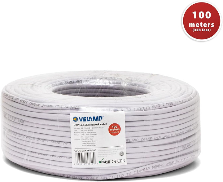Netzwerkkabel CAT5E UTP 100 mt auf Spule