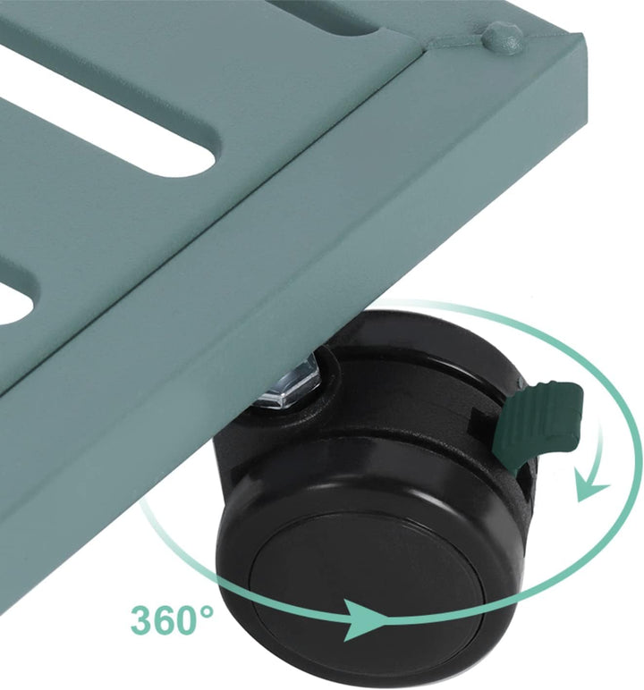 Wakects Pflanzenregal, Blumenregal für den Innenbereich aus Metall mit Rollen, dekoratives Regal für