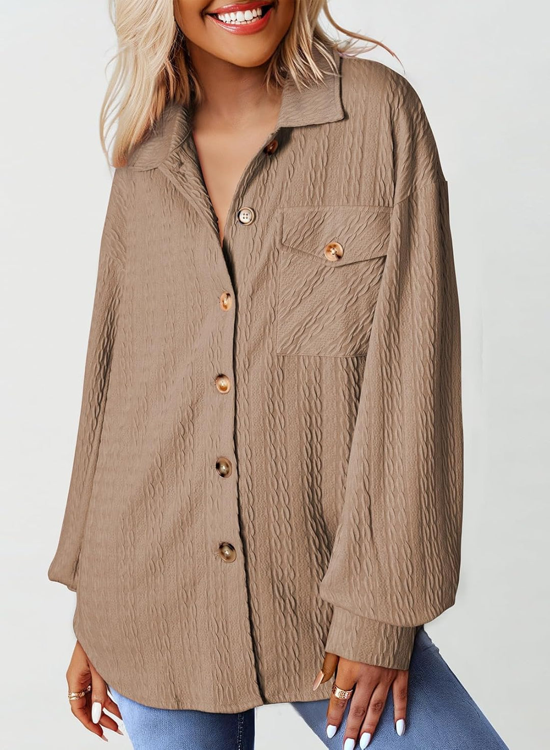 Dokotoo Bluse Damen Musselin Langarmshirt Baumwolle Lässig Oberteile Hemd Langarm Einfarbig Tops Far