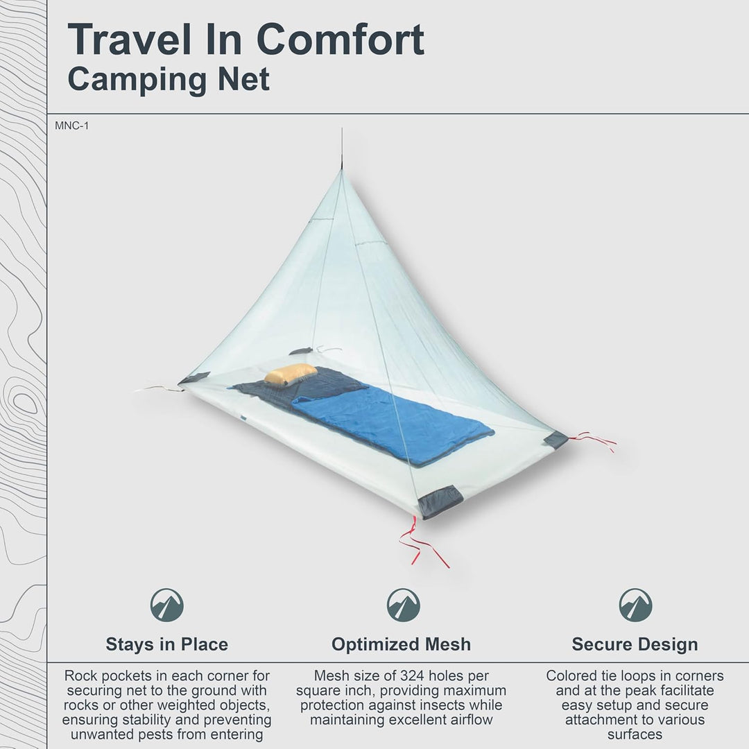Cocoon Single Moskitonetz ohne Imprägnierung - Outdoor Net Polyester