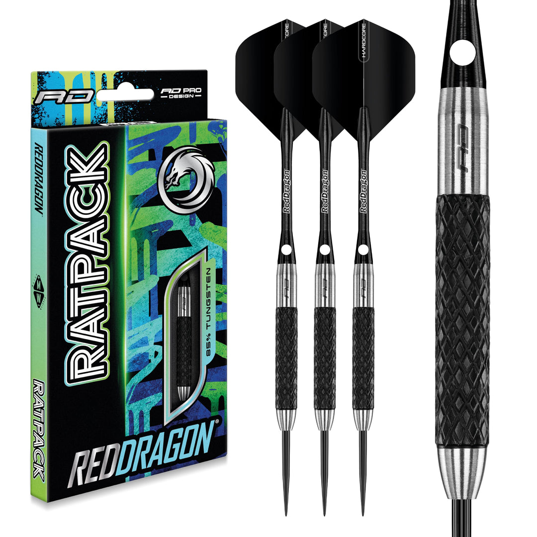 RED DRAGON Rat 26g, 28g, 25g, 30g, 32g oder 35g Tungsten Darts mit Flights und Schäfte 30.0 Gramm, 3