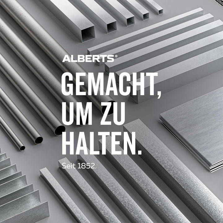 Alberts 473631 Winkelprofil | Aluminium, silberfarbig eloxiert | 1000 x 20 x 20 mm 20 x 20 x 1.5 mm