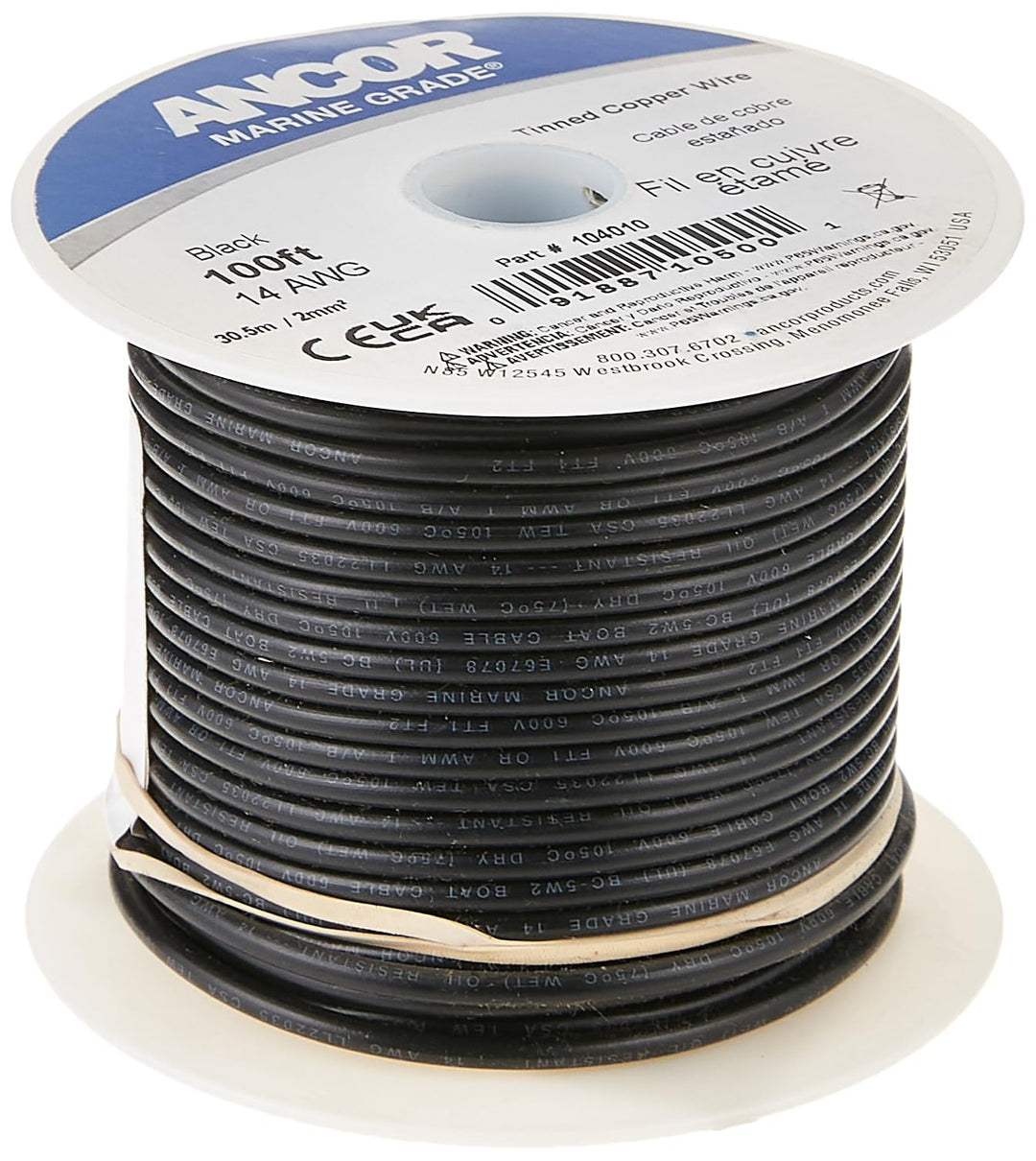 Ancor Marine Grade Primary Wire and Battery Cable STANDARD 12 Awg MULTICOLOR, STANDARD 12 Awg MULTIC