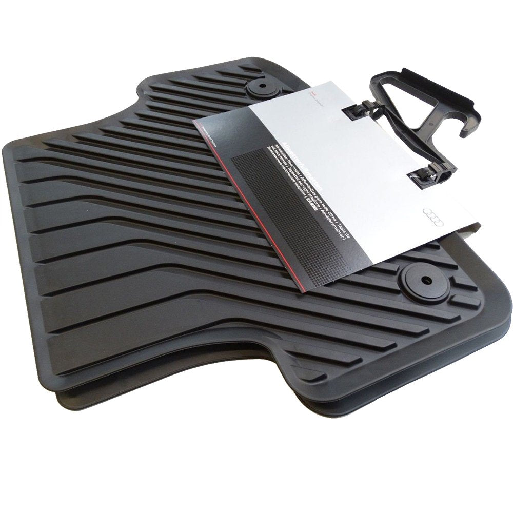 Audi 8V0061511A041 Gummifussmatten Hinten mit Verclipsung, Schwarz, 2 Stück
