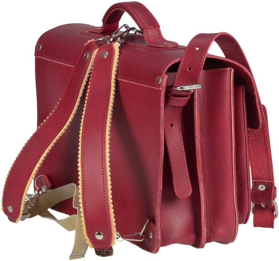 Ruitertassen Lederranzen 38cm Schulranzen Schultasche 2 Fächer 2 Vortaschen Rückengurte Tragegriff S