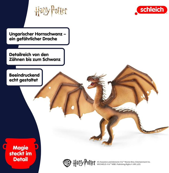 schleich 13989 Ungarischer Hornschwanz, ab 6 Jahren, HARRY POTTER - Spielfigur, 25,5 x 40 x 19,5 cm