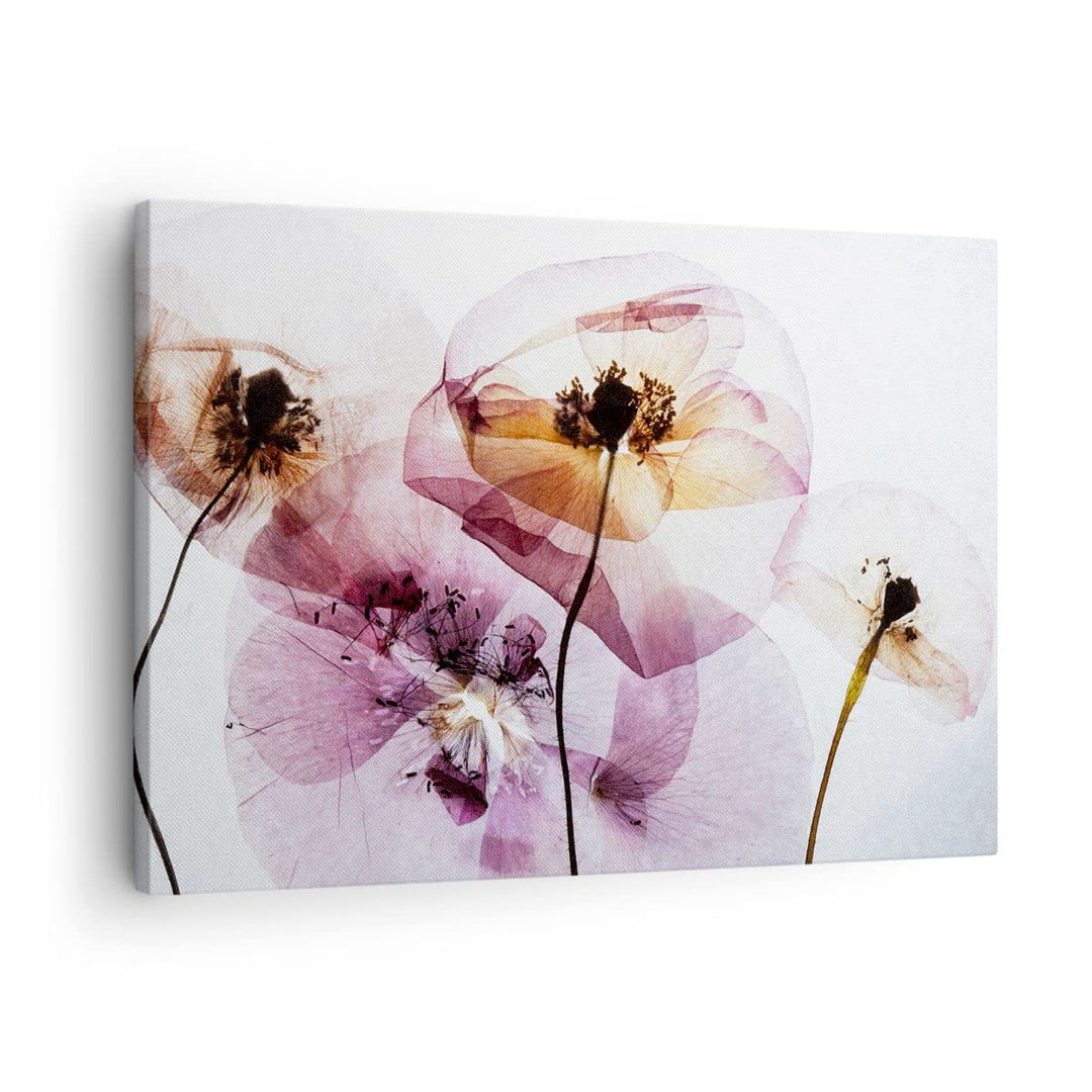 Bilder auf Leinwand blume sommer natur Leinwandbild mit Rahmen 70x50cm Wandbilder Dekoration Wohnzim