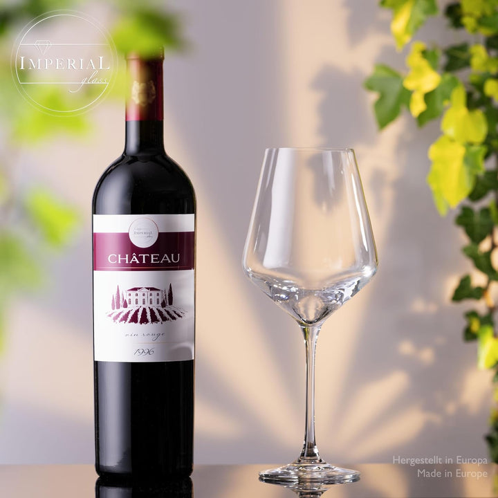 Weindekanter mit 4er Set Rotweingläser aus Crystalline Glas Serie Athen 2100ml/580ml Weinkaraffe Bor