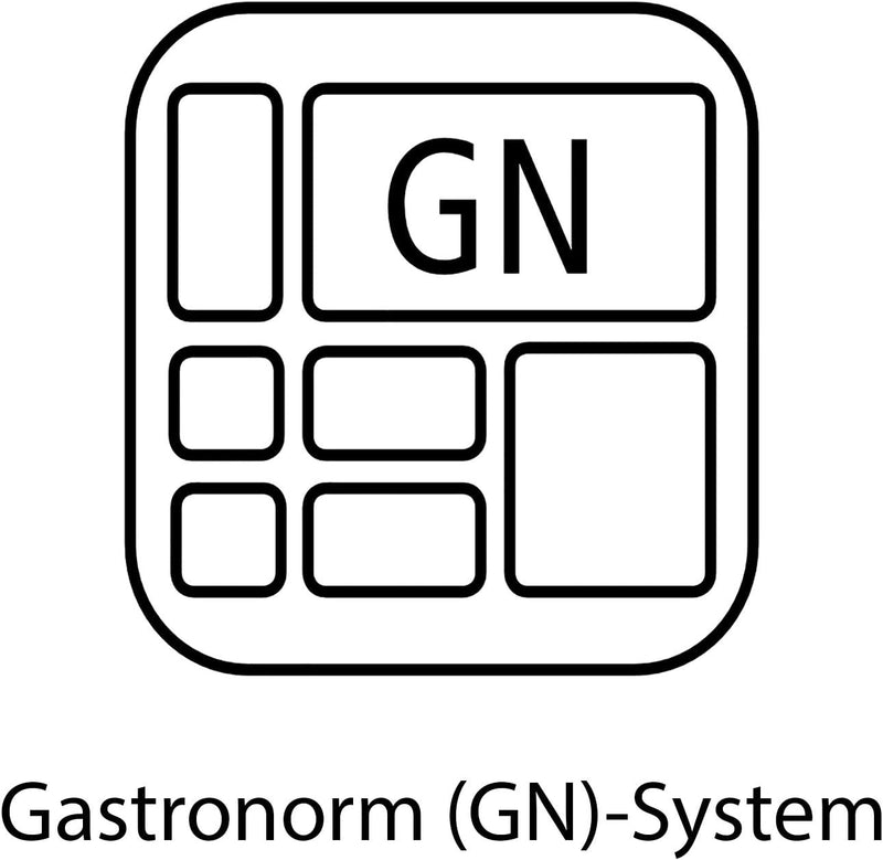 APS 81104 GN-Behälter 1/1, Gastronormbehälter Edelstahl rostfrei/Abmessungen 32,5 x 53 cm/Tiefe 100