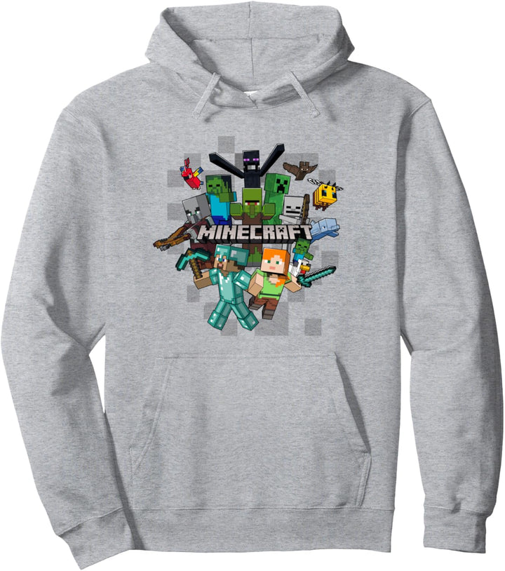 Minecraft Character Cluster Logo Pullover Hoodie