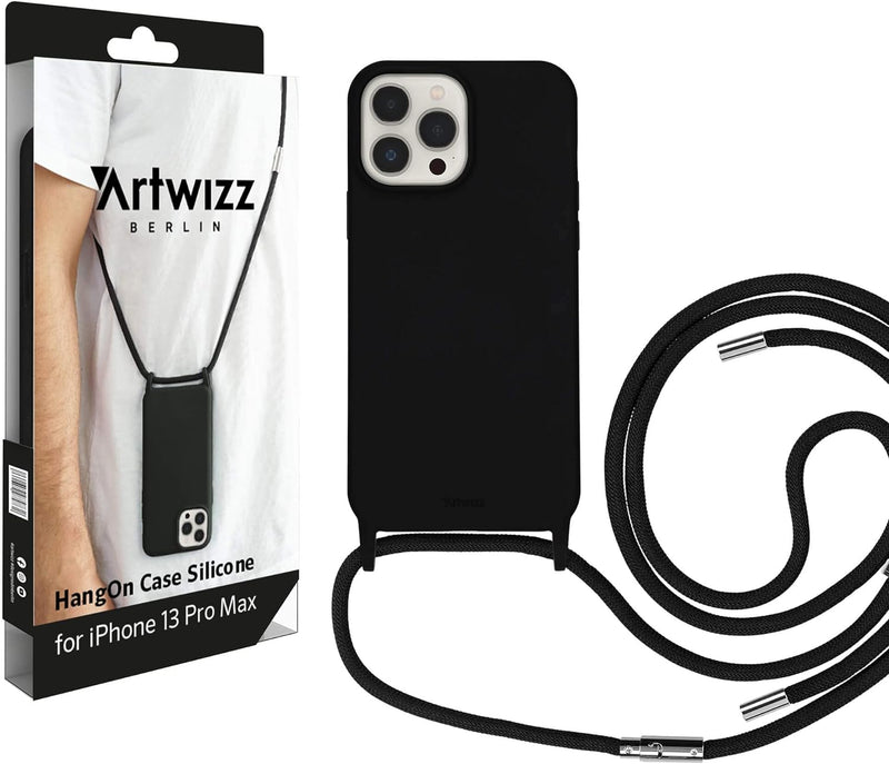 Artwizz HangOn Case kompatibel mit iPhone 13 Pro Max - Elastische Schutzhülle aus Silikon als Handyk