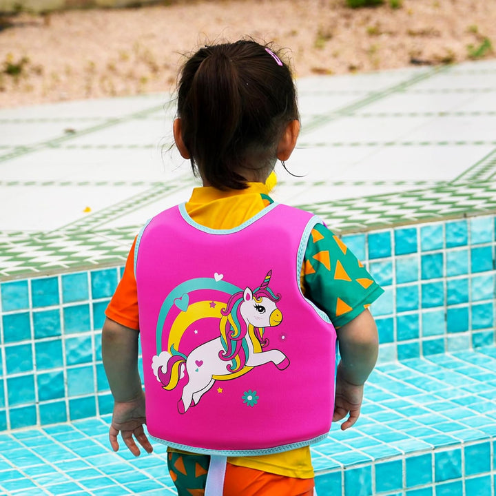 OSHYLE Kinder Schwimmweste - Jungen Mädchen Neopren Schwimmen Jacke Kleinkind Schwimmen Floating Neo