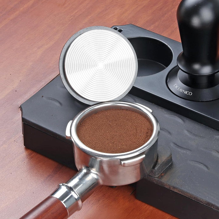 Kaffee-Tamper 53 mm – mit Sound-Feedback, 13,6 kg, federbelasteter Tamper Barista, Espresso-Stampfer