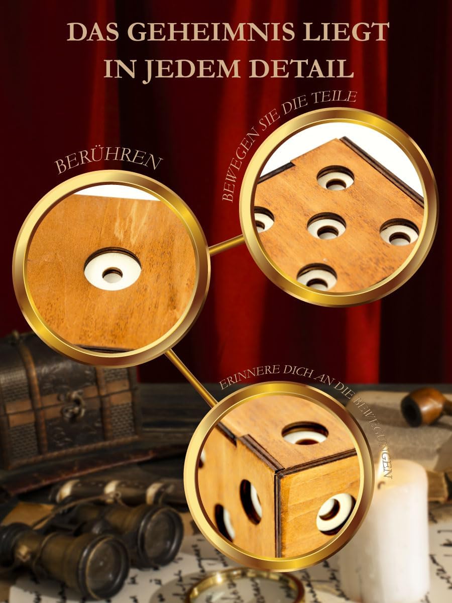 Logica Spiele Art. Würfel Geheimbox - Geheimschachtel - Schwierigkeit 5/6 Unglaublich - Geschenkbox