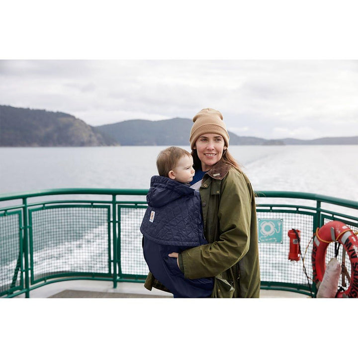ERGObaby Wintercover, Regenschutz und Kälteschutz mit Fleece-Innenfutter für alle Babytragen, Allwet