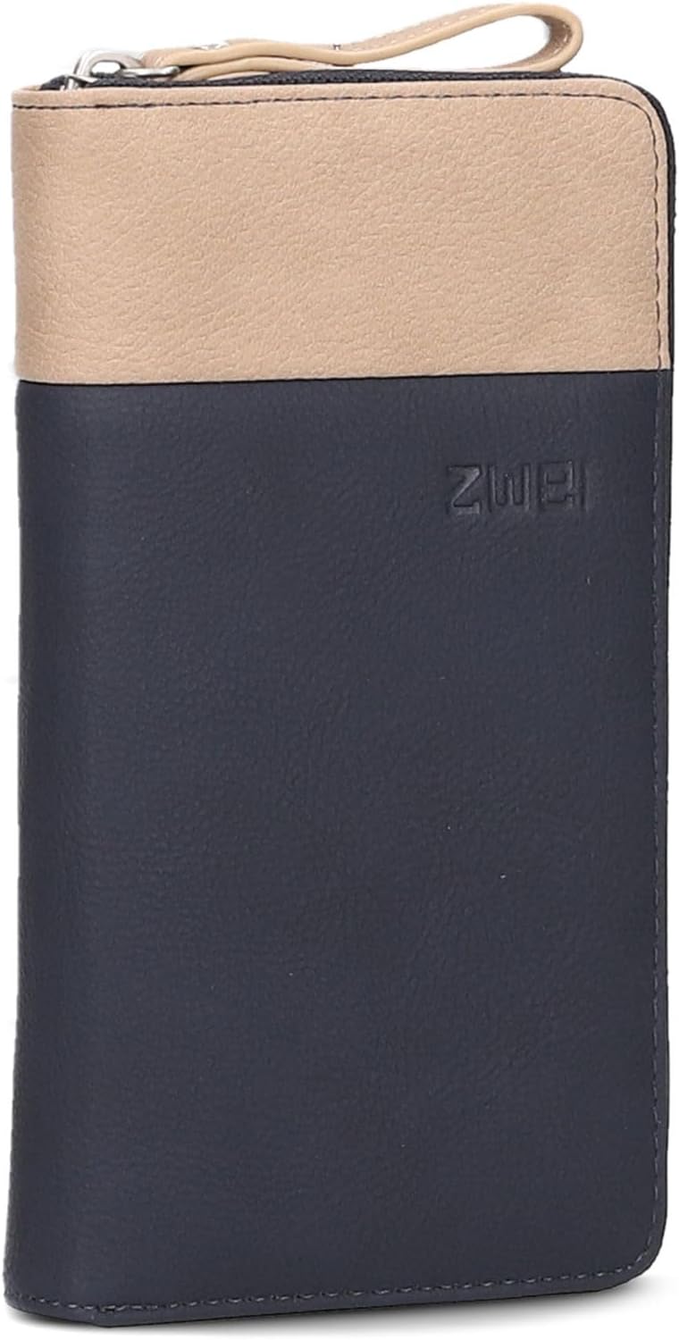 Zwei Eva Wallet EV2 Nubuk-Ink, Nubuk-ink