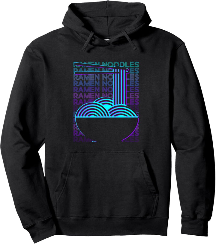 Ramen Nudeln Retro Pullover Hoodie