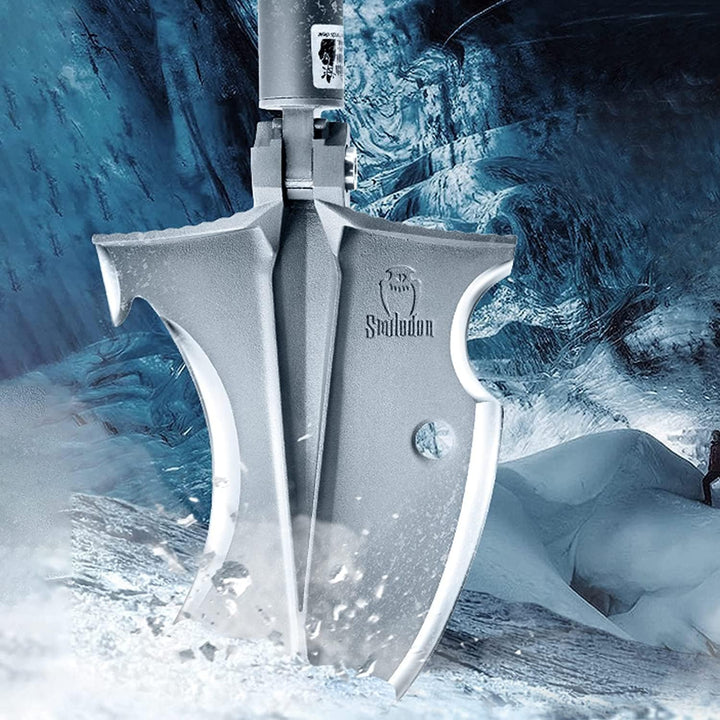 Zune Lotoo Klappspaten, Multifunktional Camping Schaufel aus Martensitstahl, Klappschaufel Robust mi