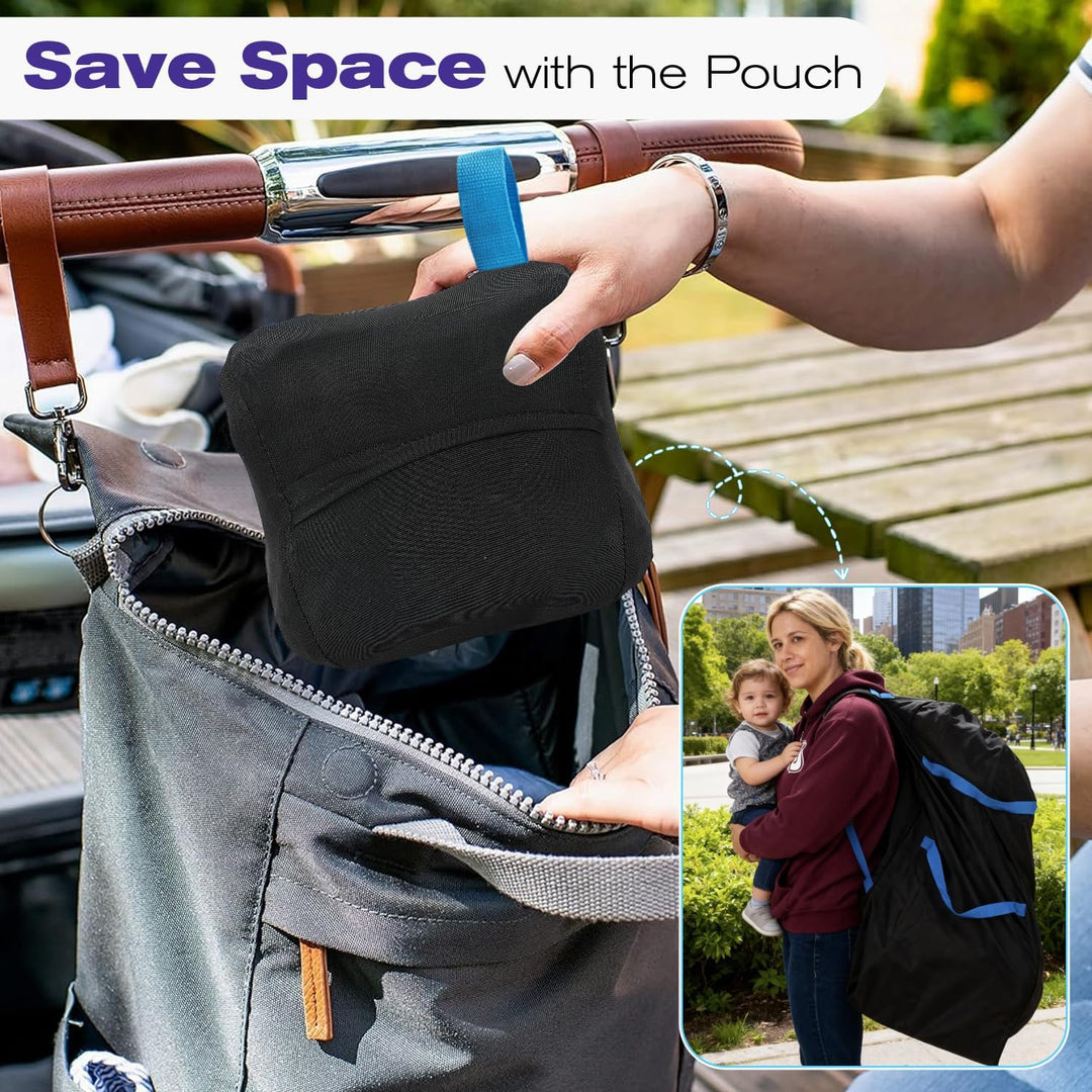 Fosmon Reisetasche für Autositz, Flugzeug, Verstellbarer Schultergurt, gepolstert, Nylon-Rucksack, U