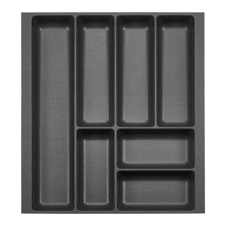 ORGA-BOX 2 Besteckeinsatz Tiefe: 461 x Breite: 409 mm anthrazit mit Canvas Struktur für 50er Nobilia