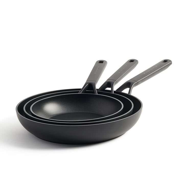 KitchenAid Classic Bratpfannen-Set 20cm, 24cm und 28cm, Hart Anodisiert, PFAS-freie Gesunde Keramisc