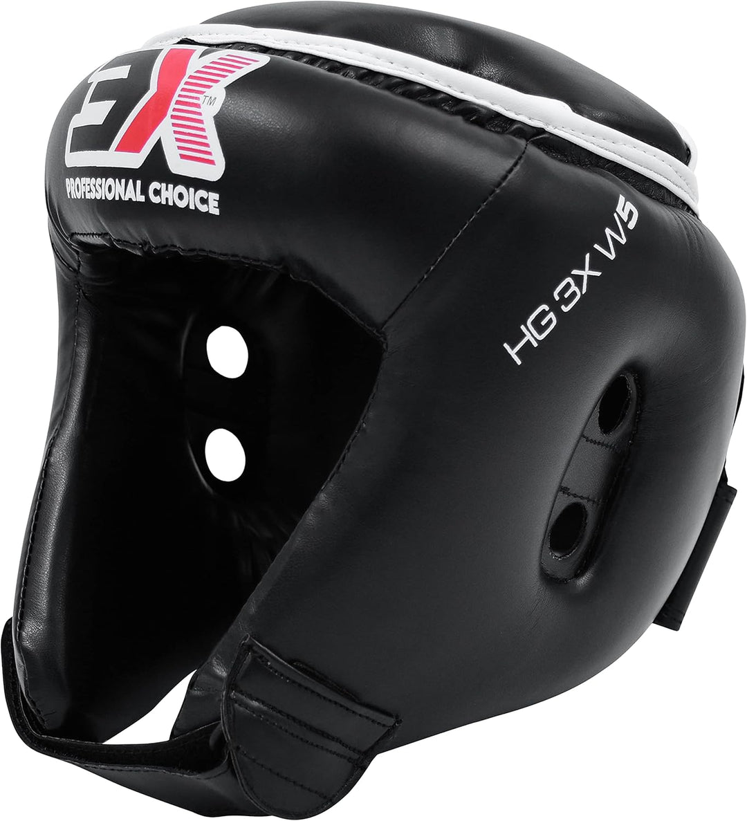 3X Sports Boxing Headguard Open Face Liani Leather Headgear MMA Sparring Helmet Fighting Protector H