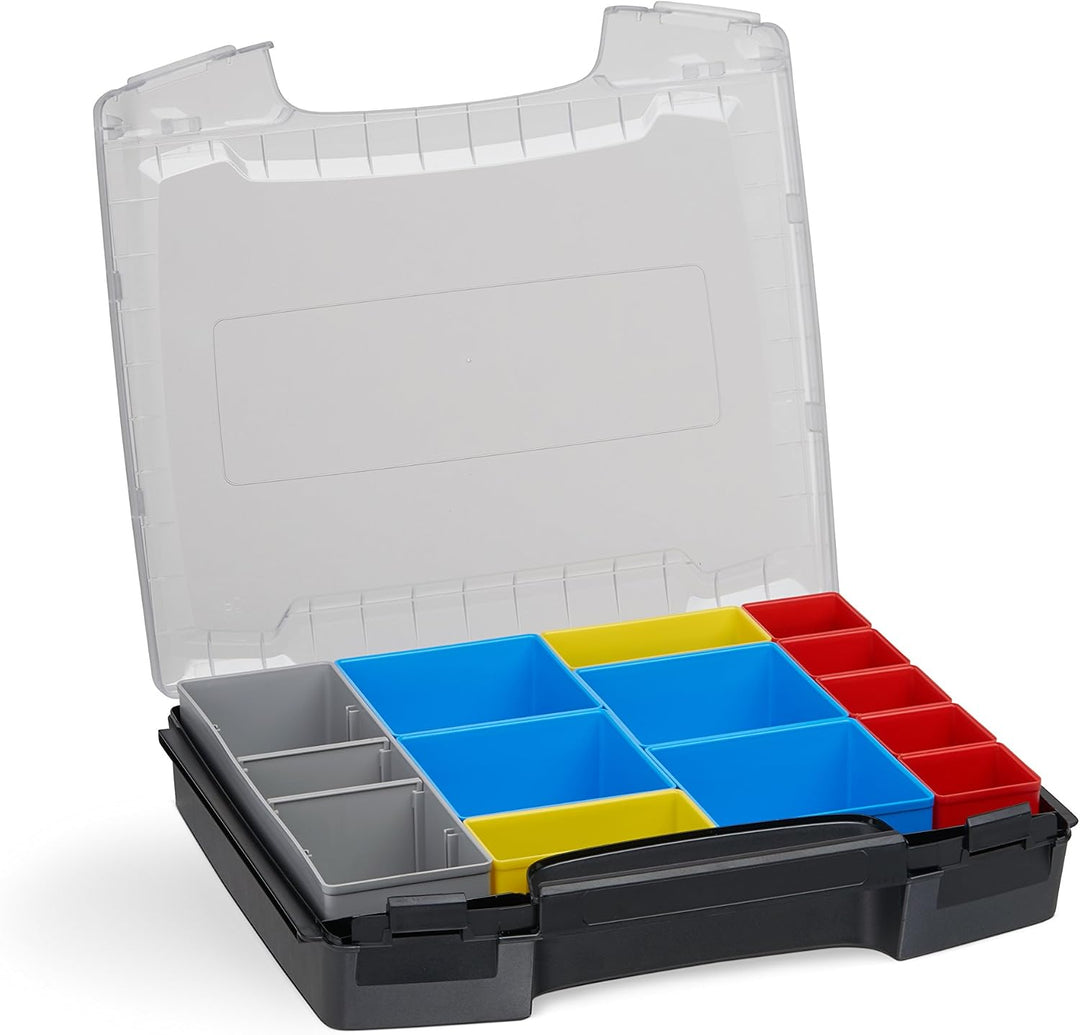 Sortimentskoffer Kunststoff | i-BOXX 72 3er Set (schwarz) mit Insetboxen H3, B3 &amp; C3 | Für i-BOXX RA