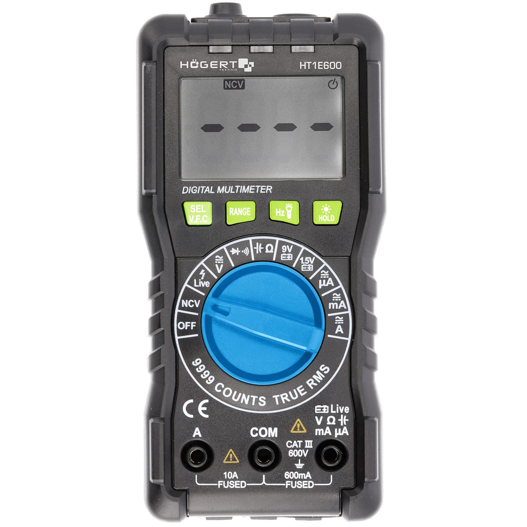 Högert Technik - Multifunktionales Digitales Messgerät I Multimeter bis 600V / 10A I RMS, NCV, VFC I