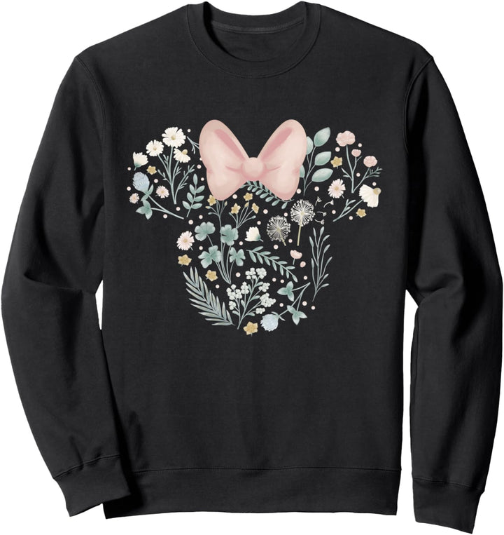 Disney Minnie Mouse Icon Spring Flowers Sweatshirt