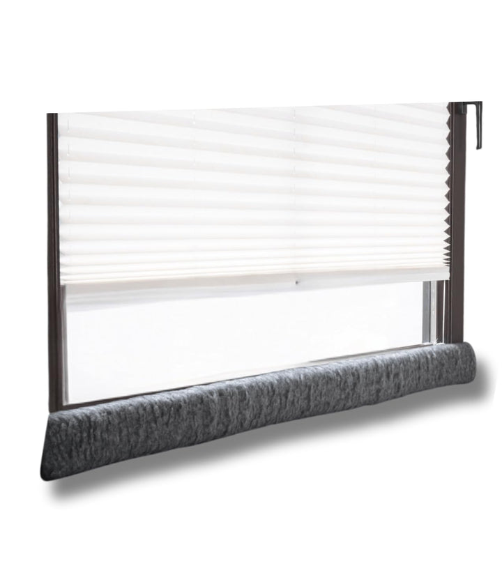 K. & N. Schurwolle 551 Schurwoll-Zugluftstopper für Fenster 150 cm, Anthrazit