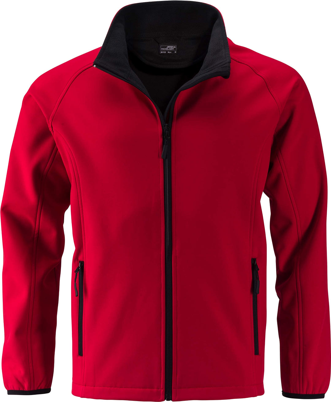 James & Nicholson Herren Men's Promo Softshell Jacket Jacke, Rot (Red/Black), Medium